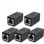 Ethernet Cable Extender – RJ45 Cat 5/6/6a Coupler Connector | Female to Female Extender for Seamless Network Connection